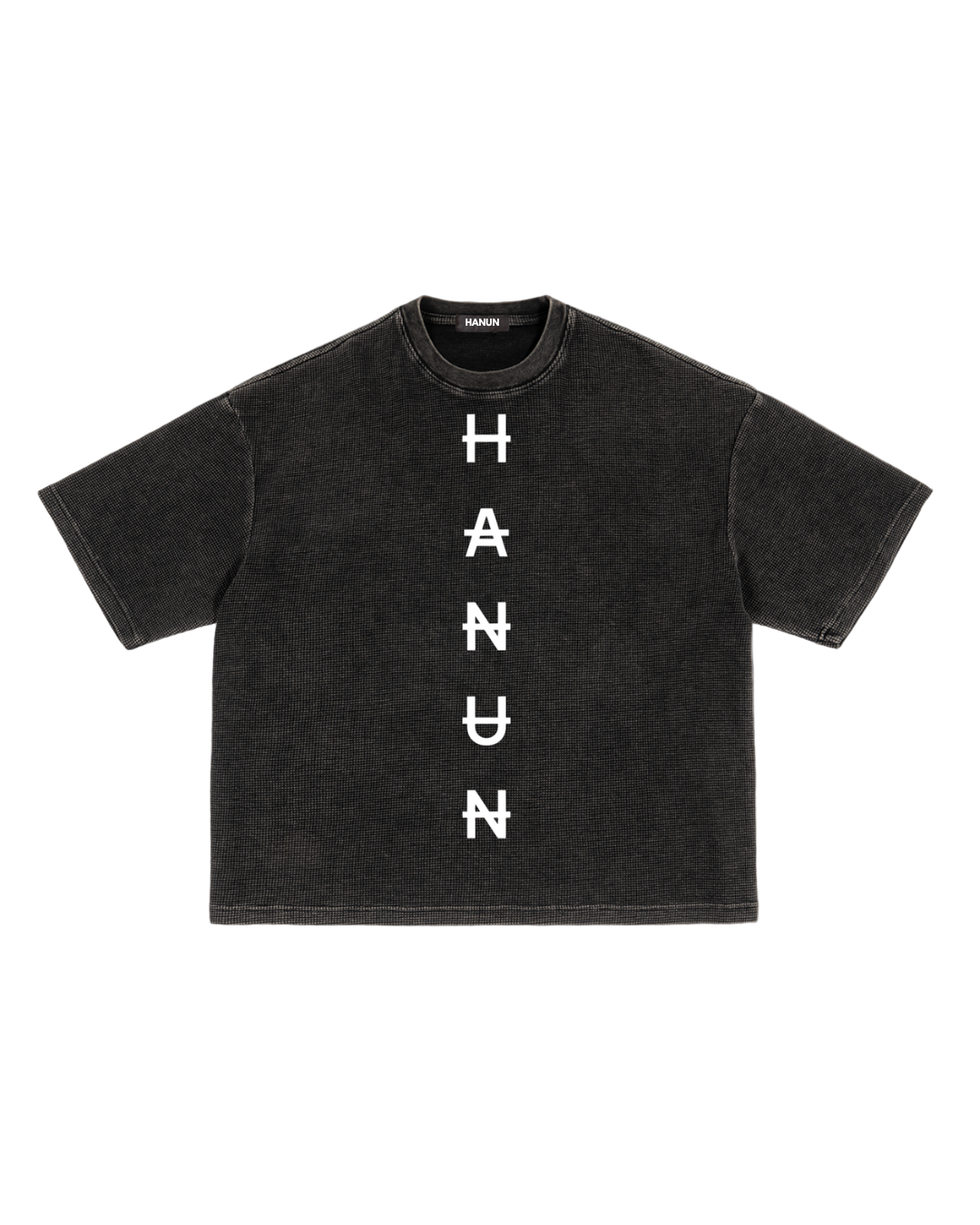 HANUN Waffle Washed Boxy Tee
