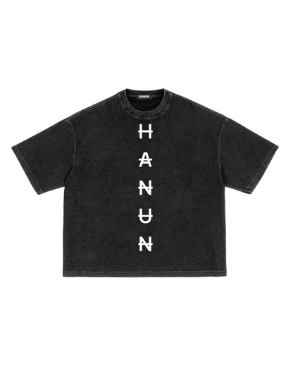 HANUN Waffle Washed Boxy Tee