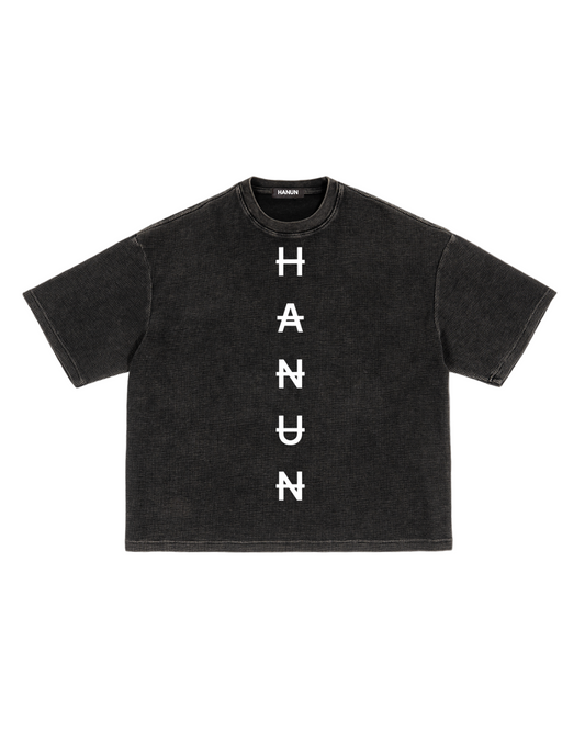 HANUN Waffle Washed Boxy Tee