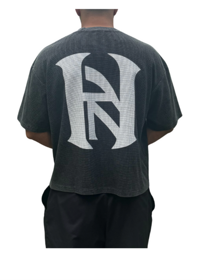 HANUN Waffle Washed Boxy Tee