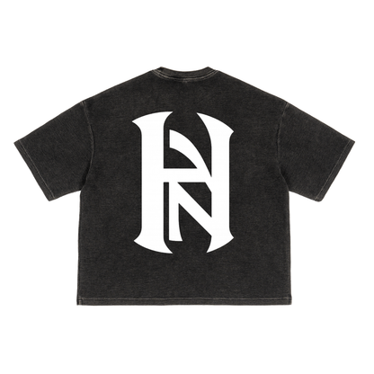 HANUN Waffle Washed Boxy Tee